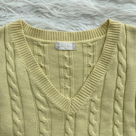 Altar’d State‎ | Yellow Cropped Sweater Vest - Picture 2 of 10